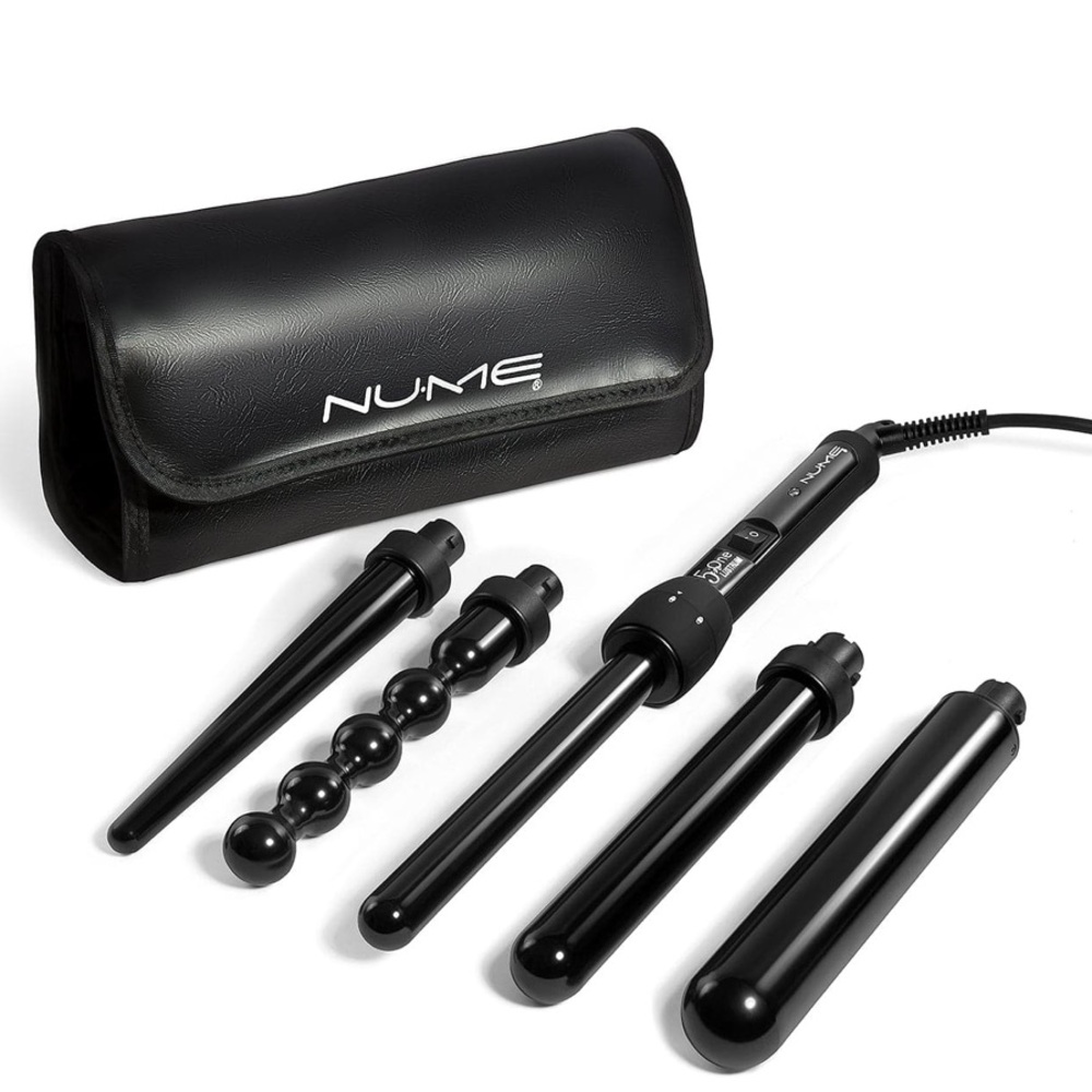 NuMe | 5-in-1 Lustrum Interchangeable Infrared & Tourmaline Curling Wand